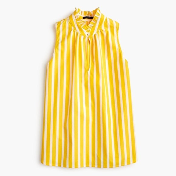 J. Crew Tops - Striped J. Crew Sleeveless Blouse Top (NWT)